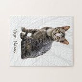 Katzen Vintages Portrait Pet Tomcat Tierdesign Puzzle (Horizontal)