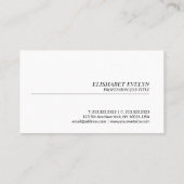 Katzen Vintages Tee Visitenkarte (Rückseite)