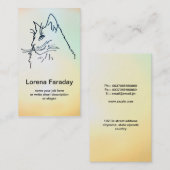 Katzen-Visitenkarte Visitenkarte (Vorne/Hinten)