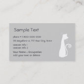 Katzen-Visitenkarte Visitenkarte (Rückseite)