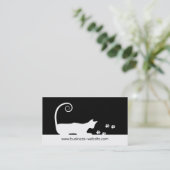 Katzen-Visitenkarte Visitenkarte (Stehend Vorderseite)