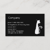 Katzen-Visitenkarte Visitenkarte (Rückseite)