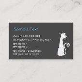 Katzen-Visitenkarte Visitenkarte (Rückseite)