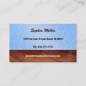 Katzen-Visitenkarten Visitenkarte (Rückseite)