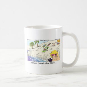 Katzen von Catalina Island Lustige Geschenkkarten  Kaffeetasse