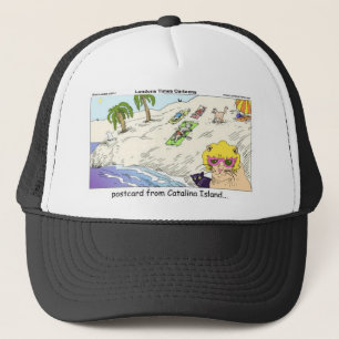 Katzen von Catalina Island Lustige Geschenkkarten Truckerkappe