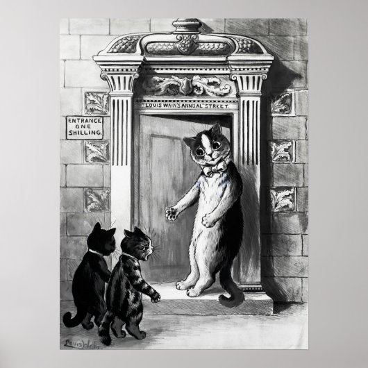 Katzen von Louis Wain Poster (Vorne)