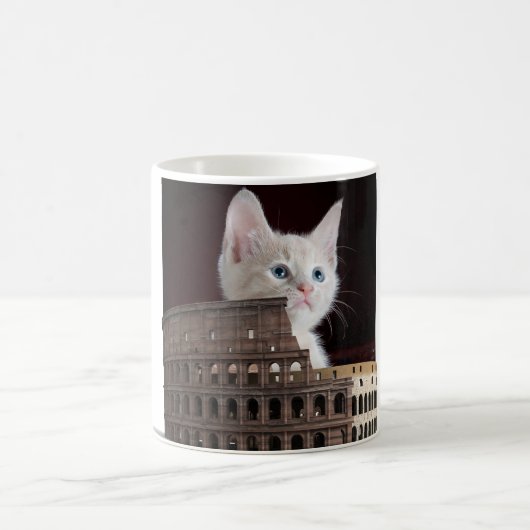 Katzen von Rom Kaffeetasse (Mittel)