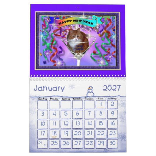 KATZEN VON SHERRIEY KALENDER (Jan 2027)