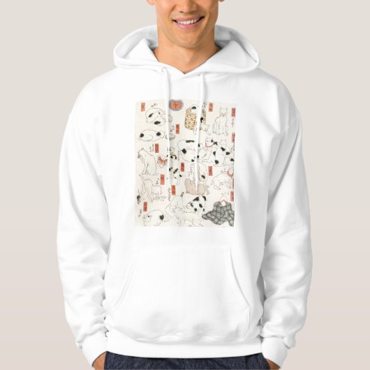Katzen von Utagawa Kuniyoshi Hoodie (Vorderseite)