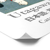 Katzen von Utagawa Kuniyoshi Poster (Ecke)