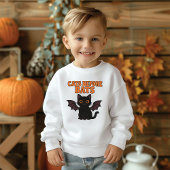 Katzen vor Fledermäusen Halloween Schwarze Katze