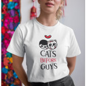 Katzen vor Typ T-Shirt