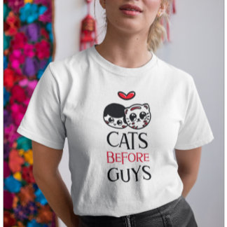Katzen vor Typ T-Shirt