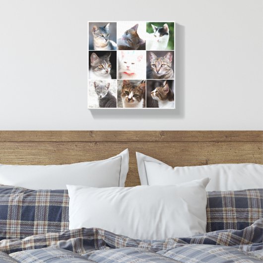 KATZEN - Vorlage Leinwanddruck (Insitu (Schlafzimmer))