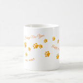 Katzen Walk Orange Paws Kaffeetasse (Mittel)
