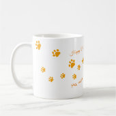 Katzen Walk Orange Paws Kaffeetasse (Links)