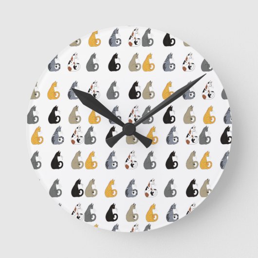 Katzen Wanduhr (Vorderseite)