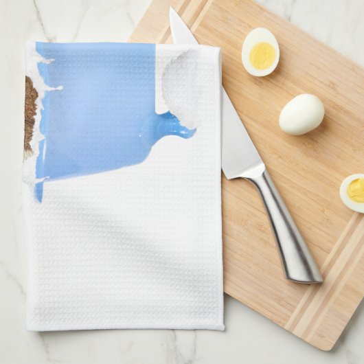 Katzen-Wäsche Geschirrtuch (Viertel Falte)