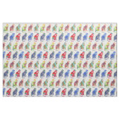 Katzen Wasserfarbene Blume Spots Stoff (Yard (91,4 cm))