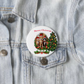 Katzen Weihnachten Button (Beispiel)