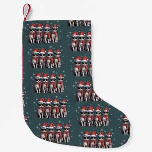 Katzen Weihnachten Katze Mama Feiertag Xmas Santa Kleiner Weihnachtsstrumpf