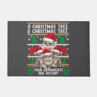Katzen Weihnachten Shirt Funny Ornaments Pajama Fa Fußmatte