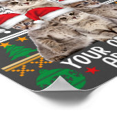 Katzen Weihnachten Shirt Funny Ornaments Pajama Fa Poster (Ecke)