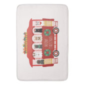 Katzen Weihnachten Trolly Meowy Weihnachten Badematte (Vorderseite Vertikal)