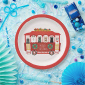 Katzen Weihnachten Trolly Meowy Weihnachten Pappteller (Party)