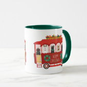 Katzen Weihnachten Trolly Meowy Weihnachten Tasse (VorderseiteRechts)
