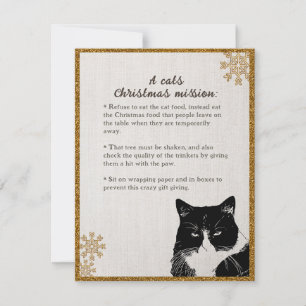 Katzen Weihnachten - Weihnachtskarte Einladung