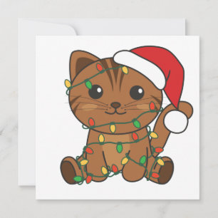 Katzen Weihnachten Wintertiere Katzen Einladung
