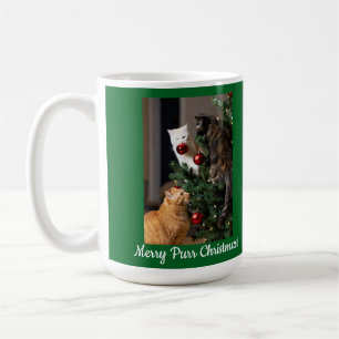 Katzen-Weihnachtsbaum, Bildnamen Text, Anpassen, Kaffeetasse