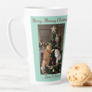 Katzen-Weihnachtsbaum, Bildnamen Text, Anpassen, Milchtasse