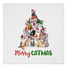 Katzen-Weihnachtsbaum Katzenliebhaber Weihnachtsfe