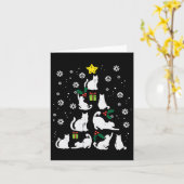 Katzen Weihnachtsbaum Niedliche Katze Lover Xmas W Karte (Gelbe Blume)