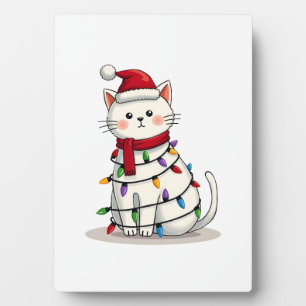 Katzen-Weihnachtsbaum-Weihnachten (4) Fotoplatte