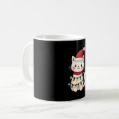 Katzen-Weihnachtsbaum-Weihnachten (4) Kaffeetasse (Vorderseite Links)