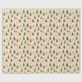 Katzen, Weihnachtsbäume Geschenkpapier (Flach)