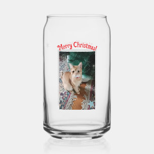 Katzen-Weihnachtsfoto-Text anpassen Dosenglas