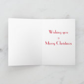 Katzen-Weihnachtskarte Feiertagskarte (Innenseite)