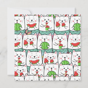 Katzen-Weihnachtskarte Feiertagskarte