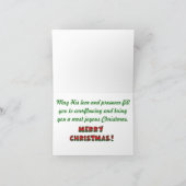 Katzen-Weihnachtskarte Feiertagskarte (Innenseite)