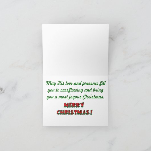 Katzen-Weihnachtskarte Feiertagskarte (Innenseite)