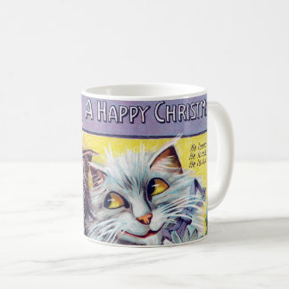 Katzen-Weihnachtskarte, Louis Wain Kaffeetasse