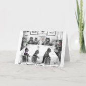 Katzen Weihnachtskarte von Louis Wain Feiertagskarte (Rückseite)