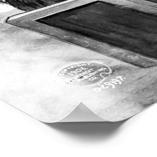 Katzen Weihnachtskatastrophe von Louis Wain Poster (Ecke)