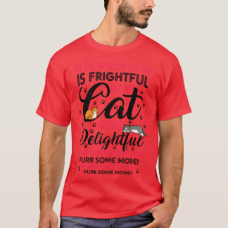 Katzen Weihnachtslied Miau Weihnachtsgeschenk T-Shirt