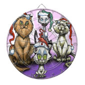 Katzen Weihnachtsmäntel Dartscheibe (vorne)